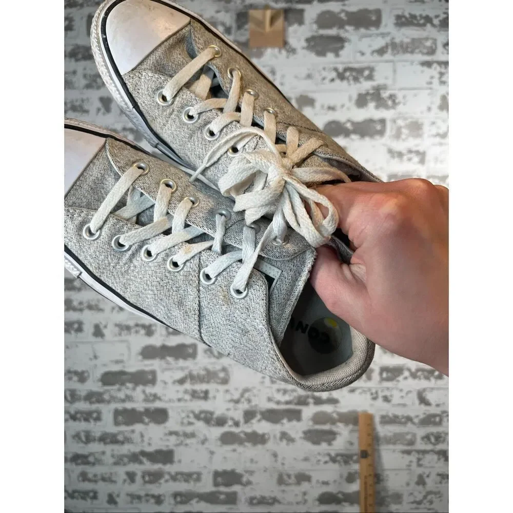 Converse | women gray lace up flat sneakers